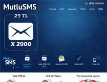 Tablet Screenshot of mutlusms.com